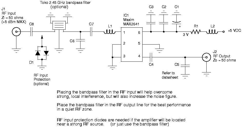 2.4 ghz amplifier schematic